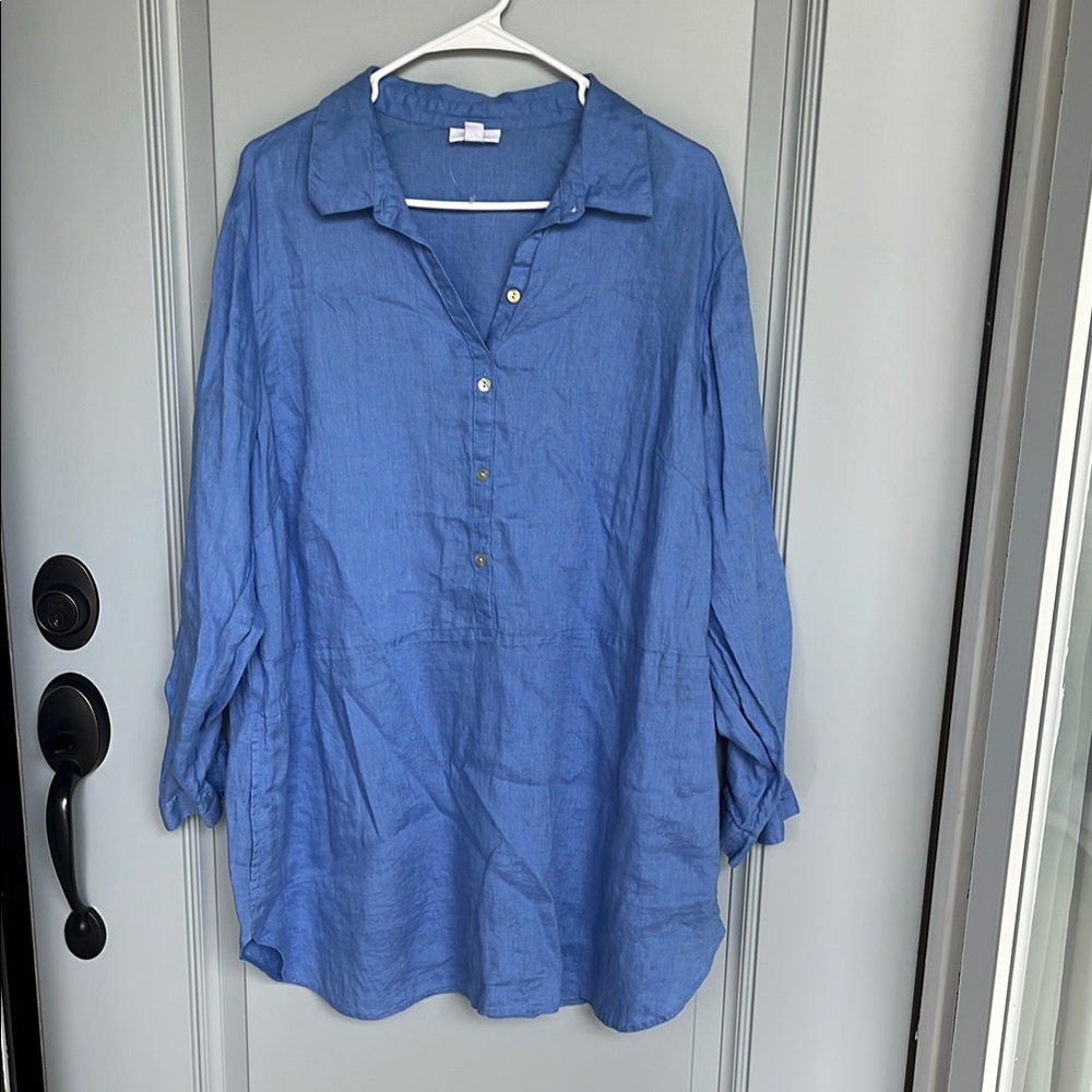 J Jill Linen Tunic with pockets